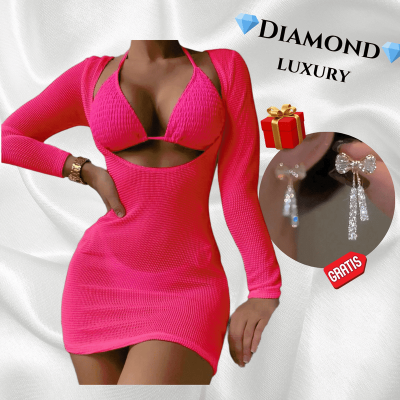 Nuevos conjuntos de bikini de baño Sumer Fashions de 3 piezas 👙🌞 Mas Obsequio Aretes Diamond Lurury 💎