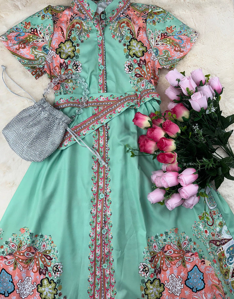 😍Nuevo Vestido Floral Vintage Añade Elegancia a Cada Momento💝