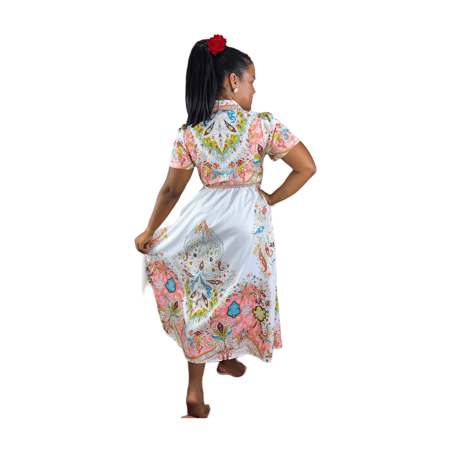 😍Nuevo Vestido Floral Vintage Añade Elegancia a Cada Momento💝