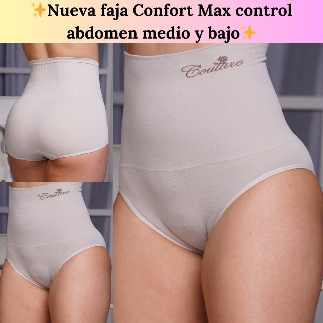 Nueva faja Confort Max con control abdomen medio y bajo, 2 unidades