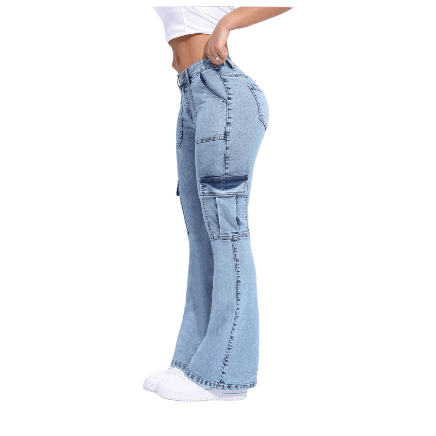 Pantalones Acampanados Cargo