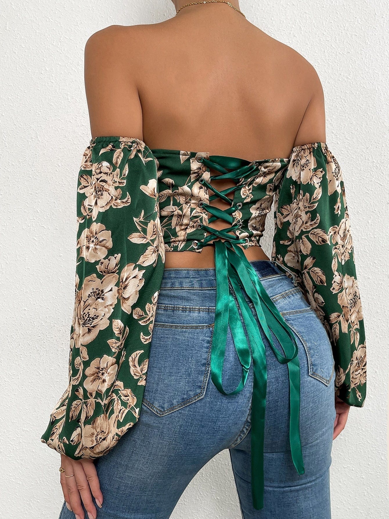 Top con estampado floral