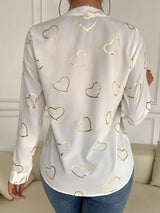 Camisa estampado de corazones