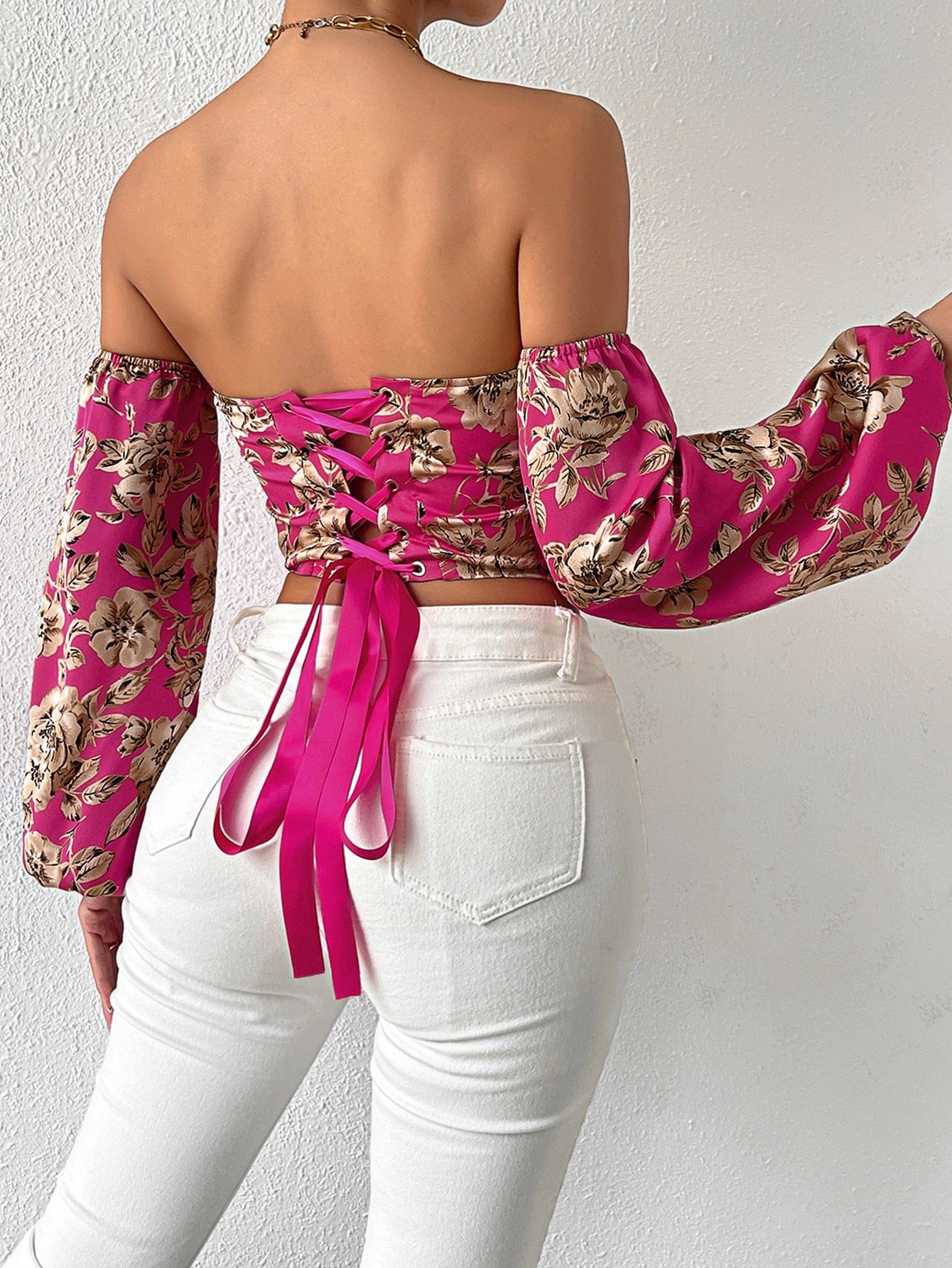 Top con estampado floral