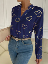 Camisa estampado de corazones