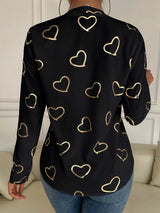 Camisa estampado de corazones