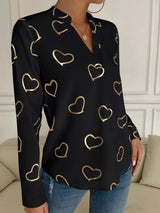 Camisa estampado de corazones