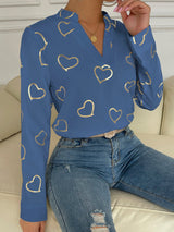 Camisa estampado de corazones