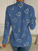 Camisa estampado de corazones