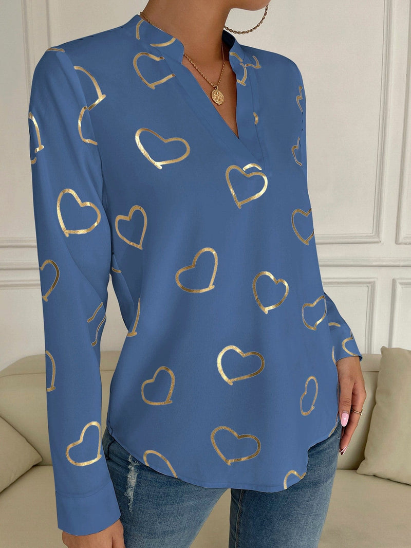 Camisa estampado de corazones