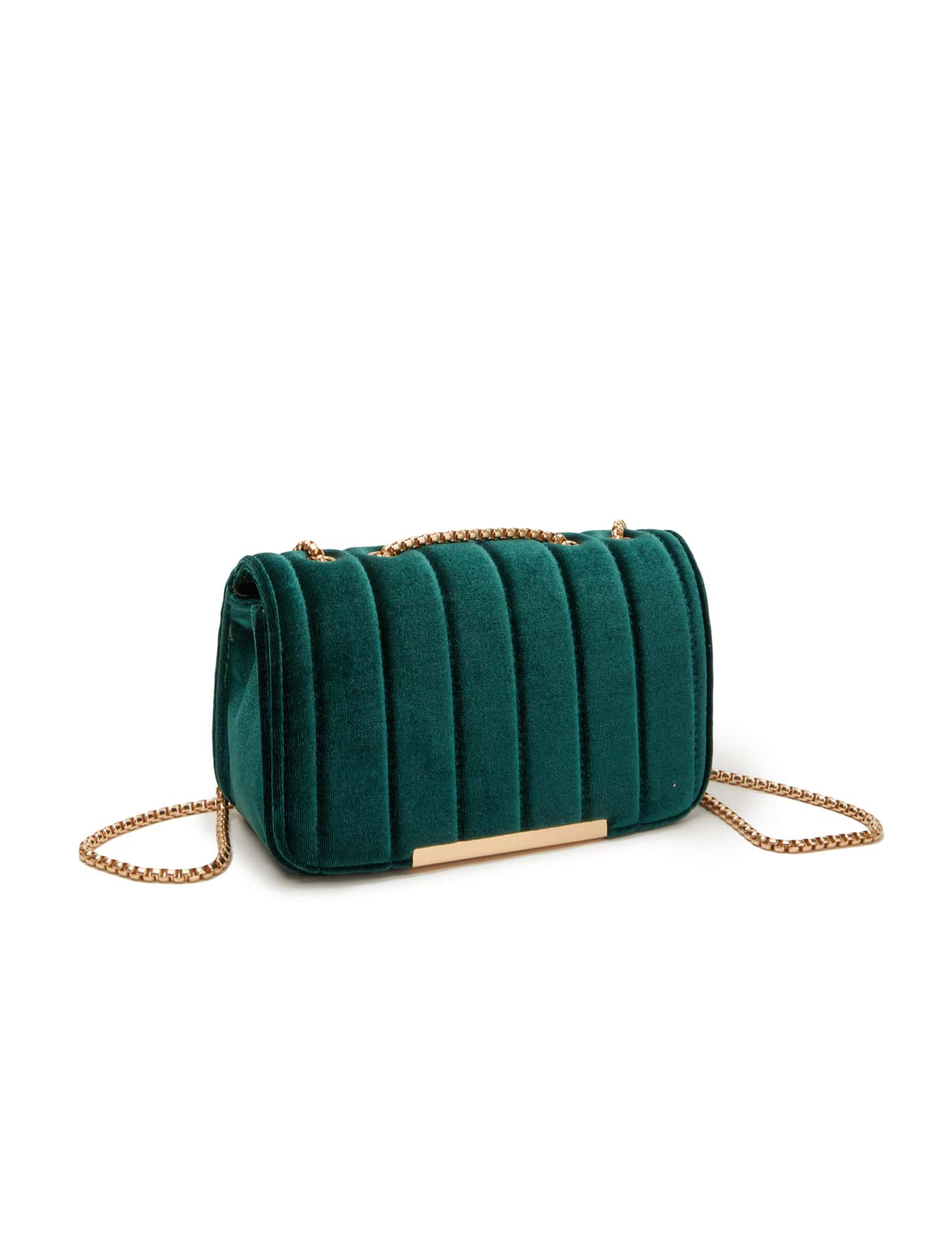 Bolso elegante con solapa con cadena