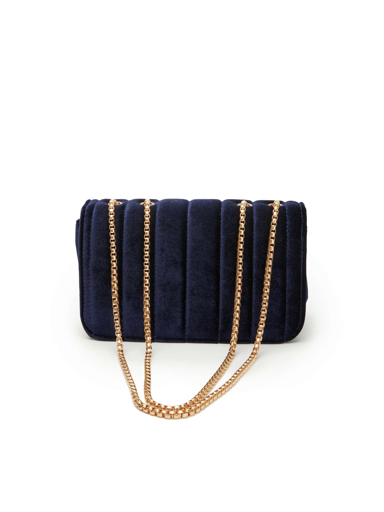 Bolso elegante con solapa con cadena