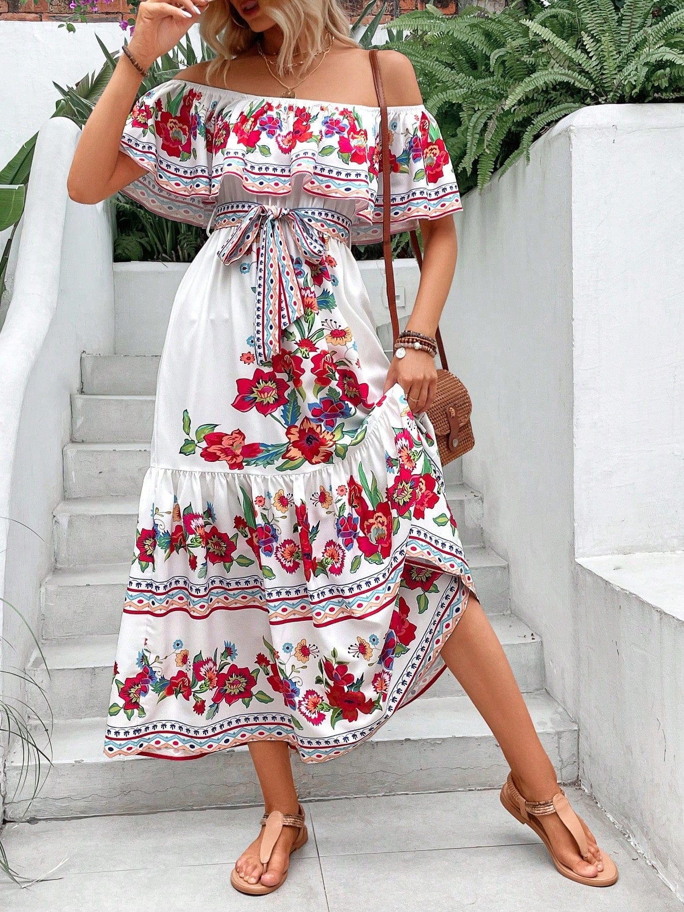 Vestido estampado floral