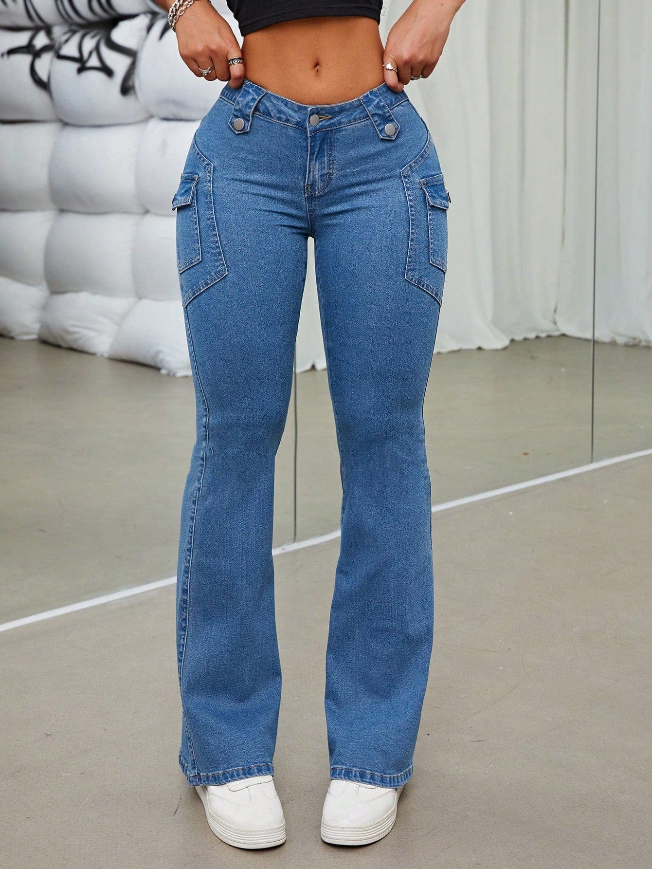 Jeans Vaqueros Cargo