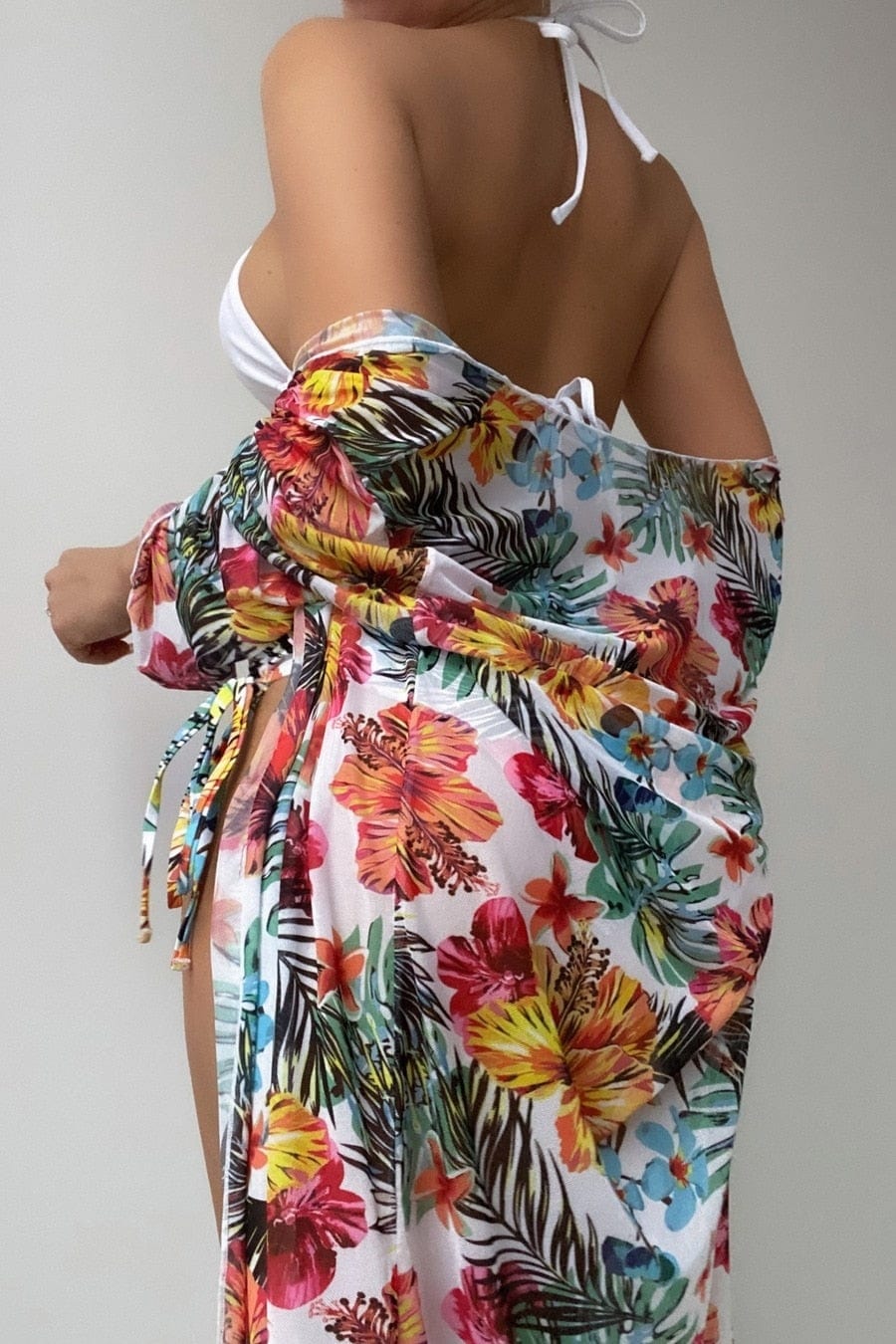 Gloudeset  traje de baño con estampado Tropical