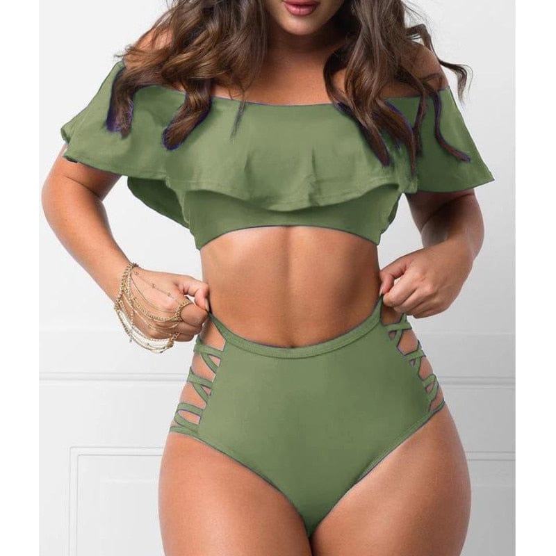 Bikinis cintura alta conjunto