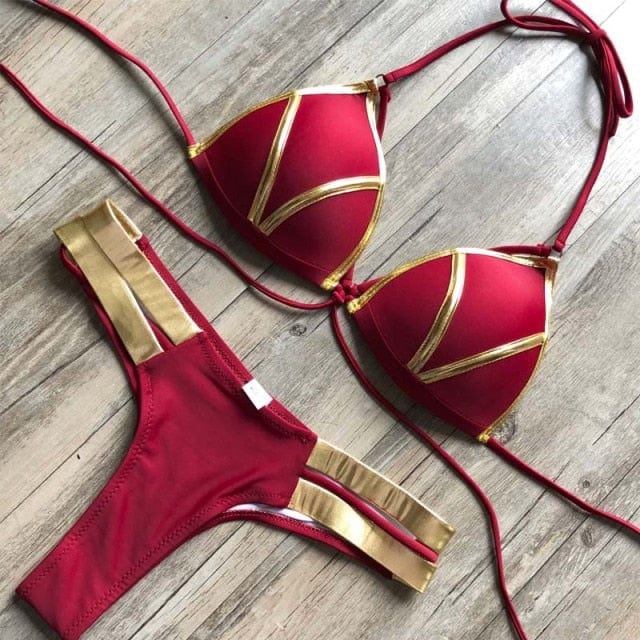 Bikinis de 2 Piezas con Elásticos